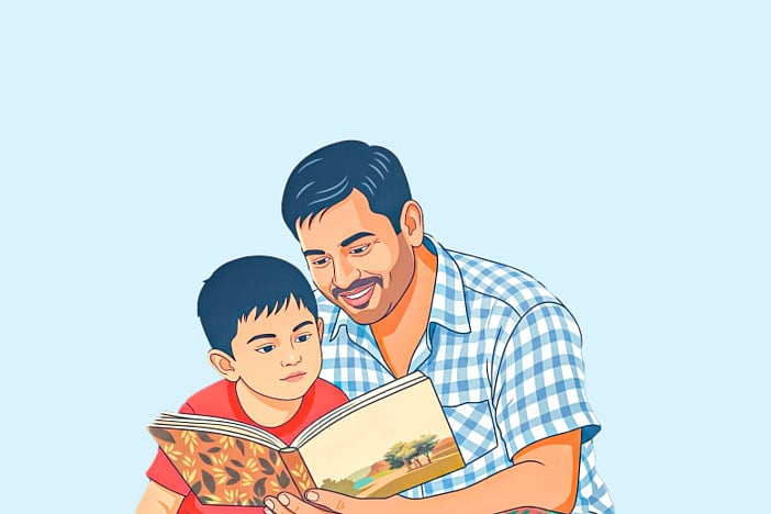 পরিবারে বড়রা বই পড়লে ছোটরাও পড়ে