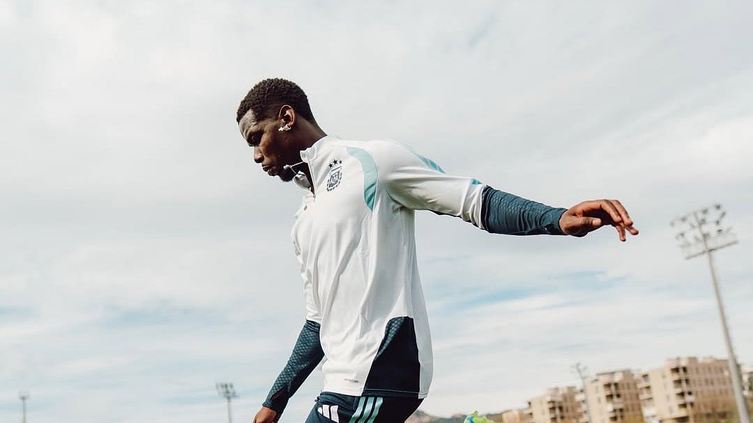 অনুশীলনে আর্জেন্টিনার জার্সি পরে পগবার চমক