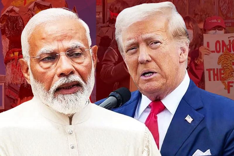 ‘মোদি–ট্রাম্পের গালে গালে, জুতা মারো তালে তালে’ স্লোগানে উত্তপ্ত নিউইয়র্ক