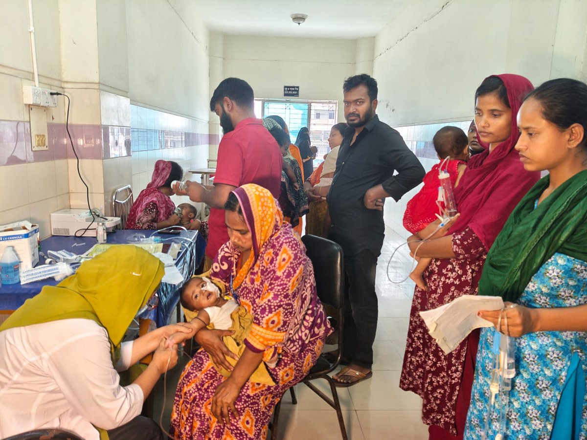 ময়মনসিংহে হামের লক্ষণ নিয়ে হাসপাতালে আরও ১৯ শিশু