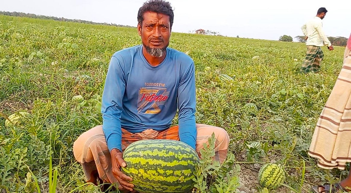 ক্রেতাসংকটে দুশ্চিন্তায় দক্ষিণের তরমুজচাষিরা