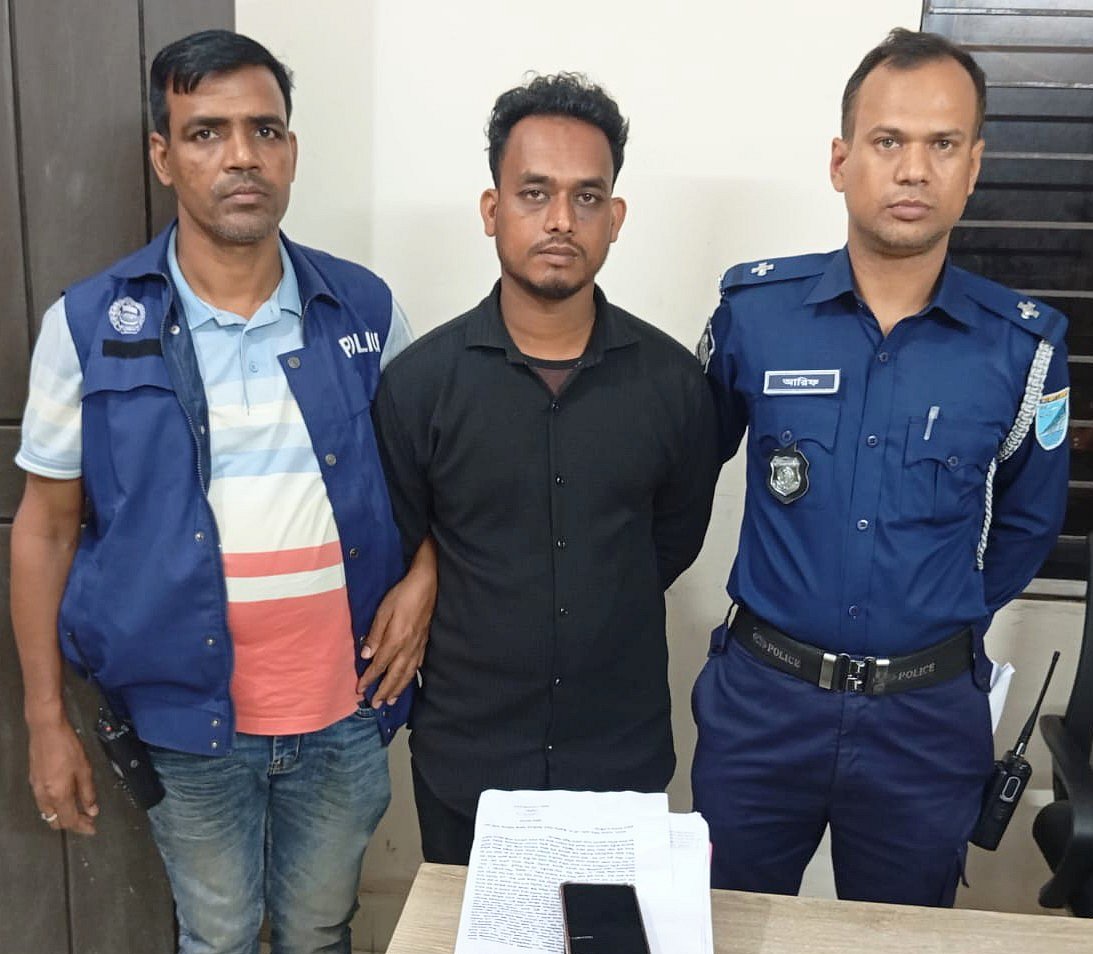 আড়াইহাজার থানা থেকে পালানো আসামি এক দিন পর গ্রেপ্তার