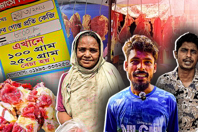 একসময় গোশত কিনে খাইতে পারি নাই, সে জন্যই এ ব্যবস্থা: ভ্যানগাড়ির মাংস বিক্রেতা