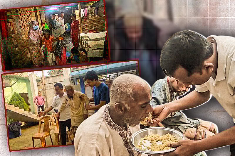 স্টেশন ও রাস্তাঘাটের অসহায় মানুষদের সেবা দেন রংপুরের মারুফ, ফিরিয়ে দেন পরিবারের কাছে