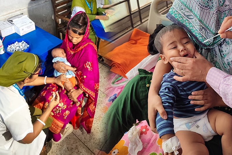 আগামীকাল থেকে ৩০ উপজেলায় হামের জরুরি টিকাদান