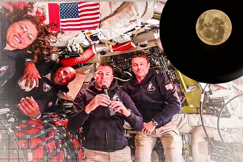 চাঁদের ‘অচেনা’ রূপ দেখে মুগ্ধ মহাকাশচারীরা: মহাকাশ থেকে আর্টেমিস-২-এর বার্তা