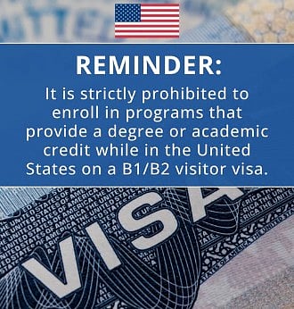 ভিজিটর ভিসায় যুক্তরাষ্ট্রে গিয়ে কোনো ডিগ্রি নেওয়ার সুযোগ নেই