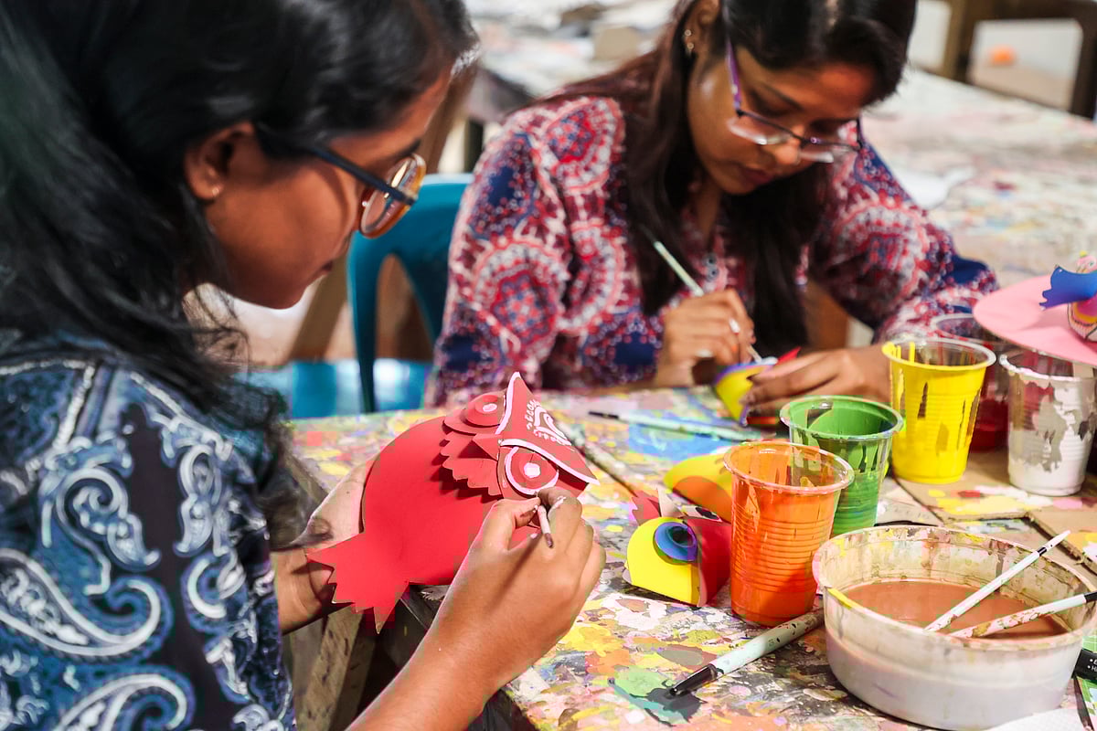 বৈশাখী শোভাযাত্রার প্রস্তুতি