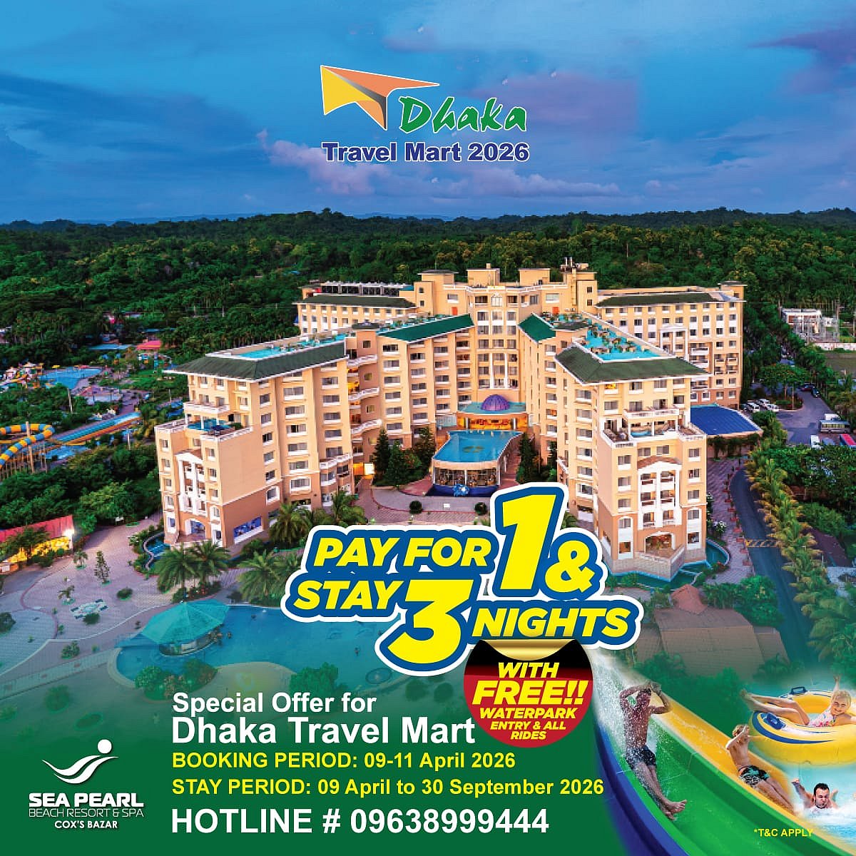 ঢাকা ট্রাভেল মার্ট উপলক্ষে সি পার্ল বিচ রিসোর্টে ‘পে ওয়ান স্টে থ্রি’ অফার