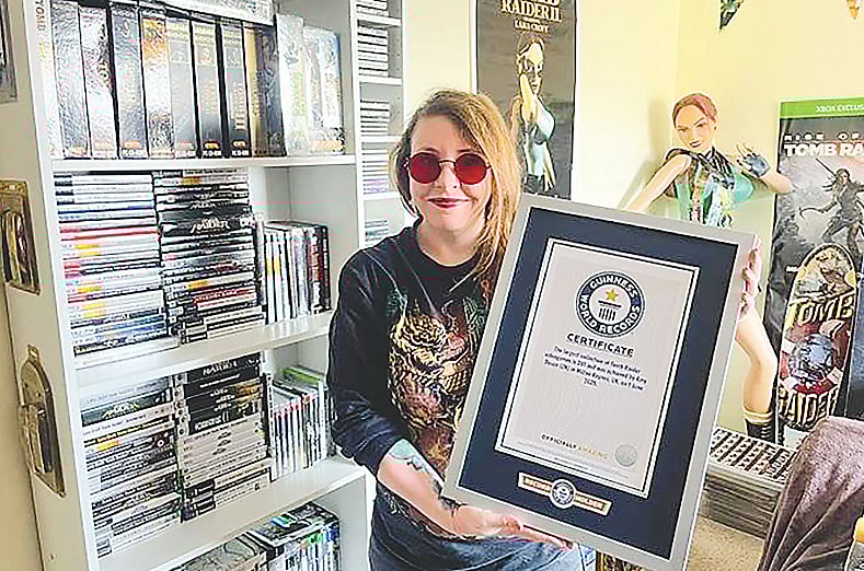 ‘টুম্ব রেইডার’ গেম সংগ্রহ
করে গড়লেন বিশ্ব রেকর্ড