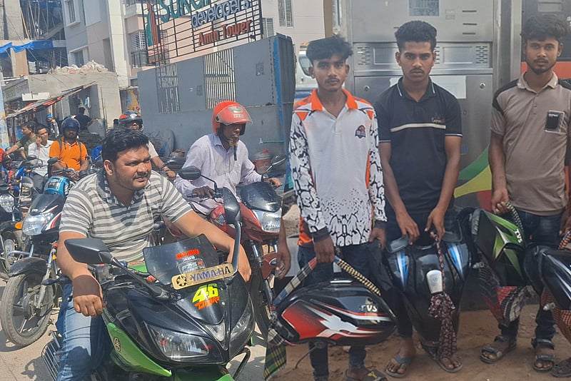 তেল নিতে ২৪ ঘণ্টা ধরে লাইনে, উল্টোপথে তেল নিচ্ছেন প্রভাবশালীরা