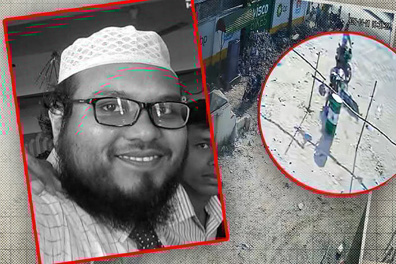 ফিলিং স্টেশনে শিক্ষকের হঠাৎ মৃত্যু, সিসিটিভিতে যা দেখা গেল