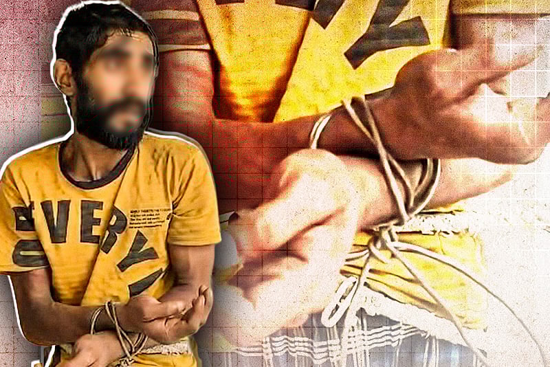 চুরির অভিযোগে রংপুরের এক যুবককে হাত-পা বেঁধে নির্যাতন, কেটে দেওয়া হয়েছে চুল