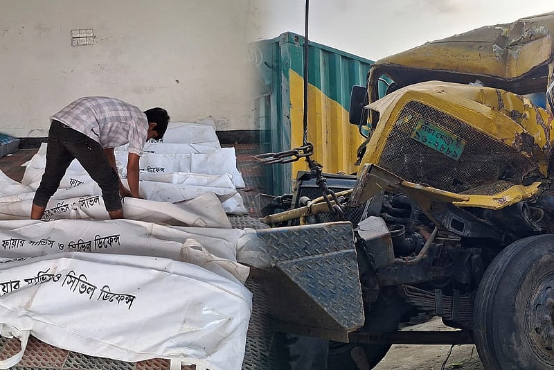 কুমিল্লায় চালবোঝাই ট্রাক খাদে পড়ে ৭ জন নিহত, আহত ৬