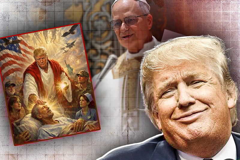 ক্যাপশন ছাড়াই যিশুর রূপে ট্রাম্পের ছবি পোস্ট, ধর্ম অবমাননার অভিযোগ