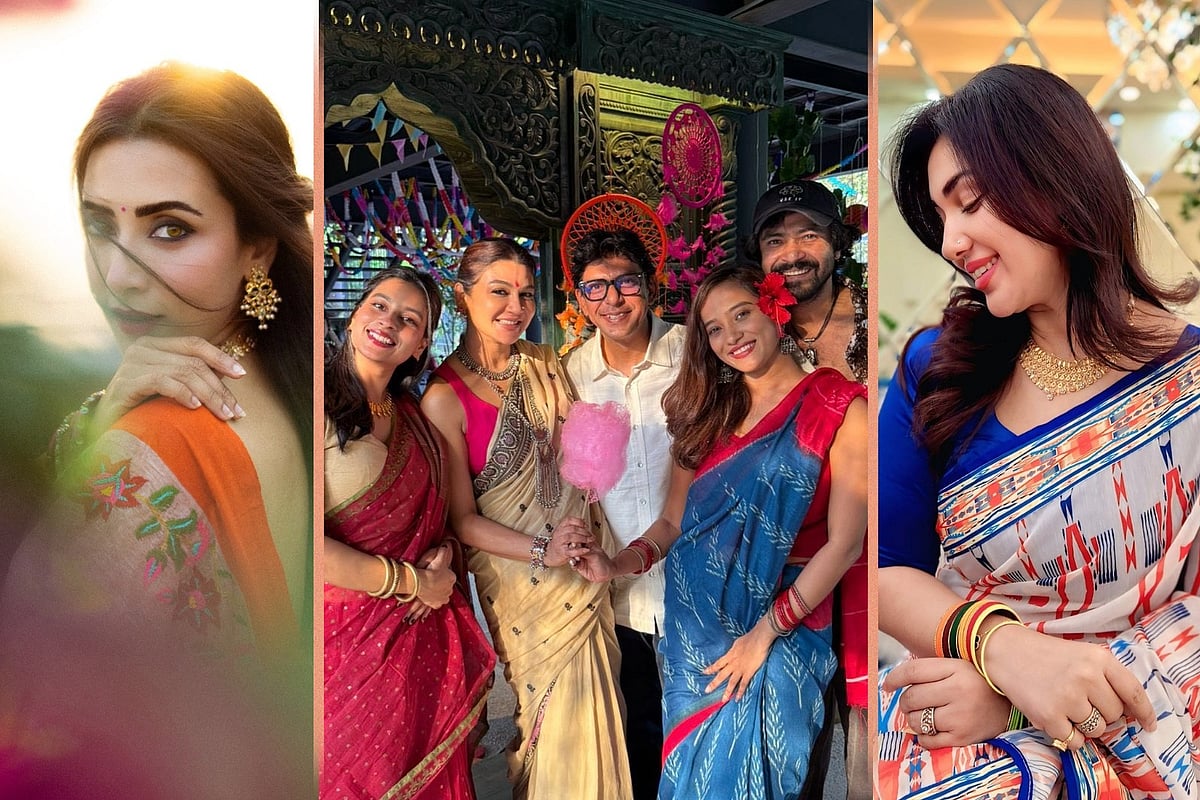 বর্ষবরণের ছবিতে জয়া আহসান, অপু বিশ্বাস, মিমরা