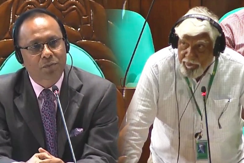 শারীরিক অবস্থা বিবেচনায় সংসদে বসেই বক্তব্য দিলেন এমপি নাছির