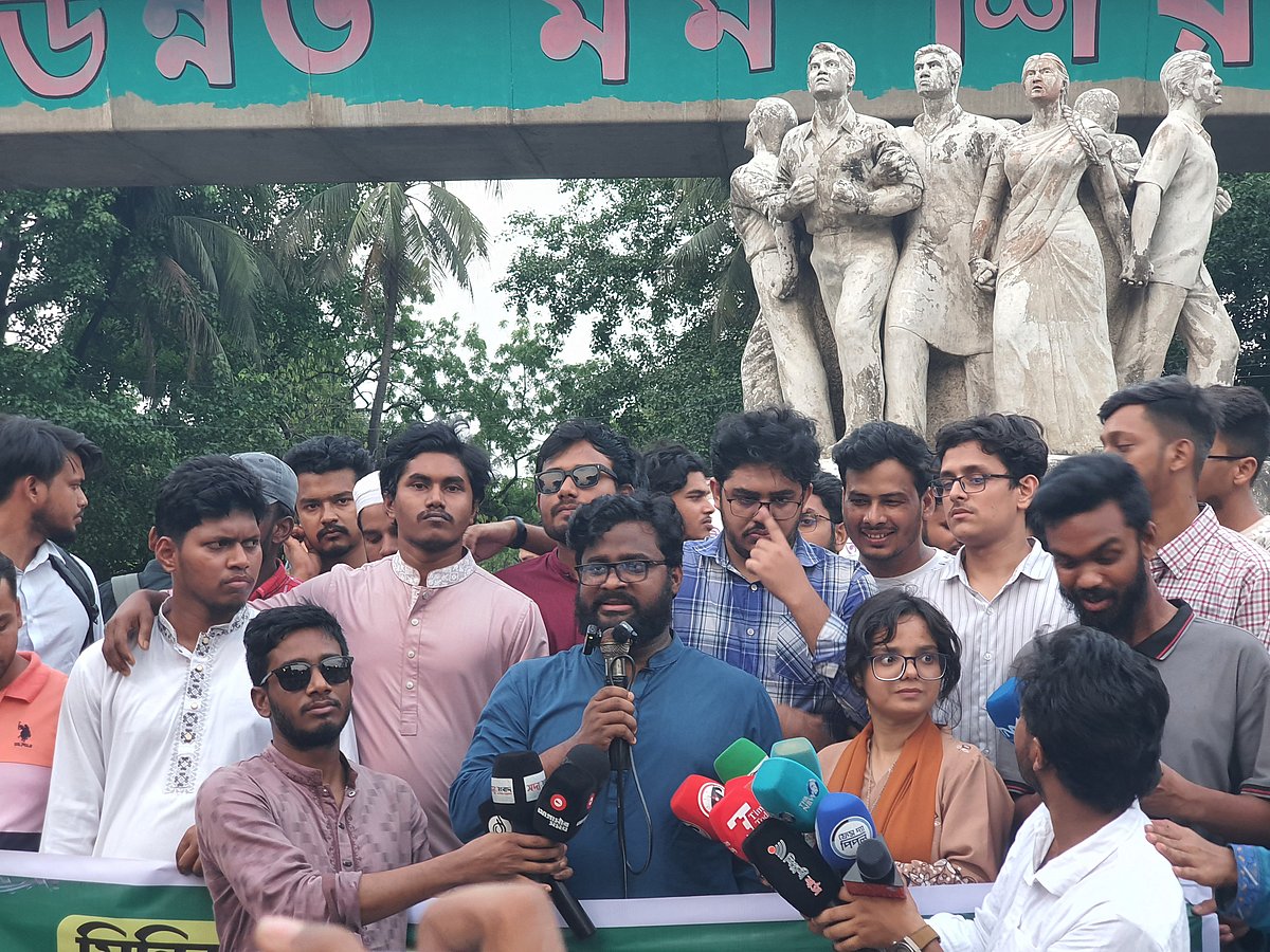 কার্টুন প্রচারের জন্য, লেখার জন্য কাউকে গ্রেপ্তার করা যাবে না: জাতীয় ছাত্রশক্তি