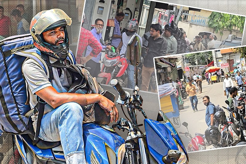 তেলের লাইনে ঘণ্টার পর ঘণ্টা চলে যায়, অনেক পার্সেল ডেলিভারি করতে পারেন না ইয়াসিন