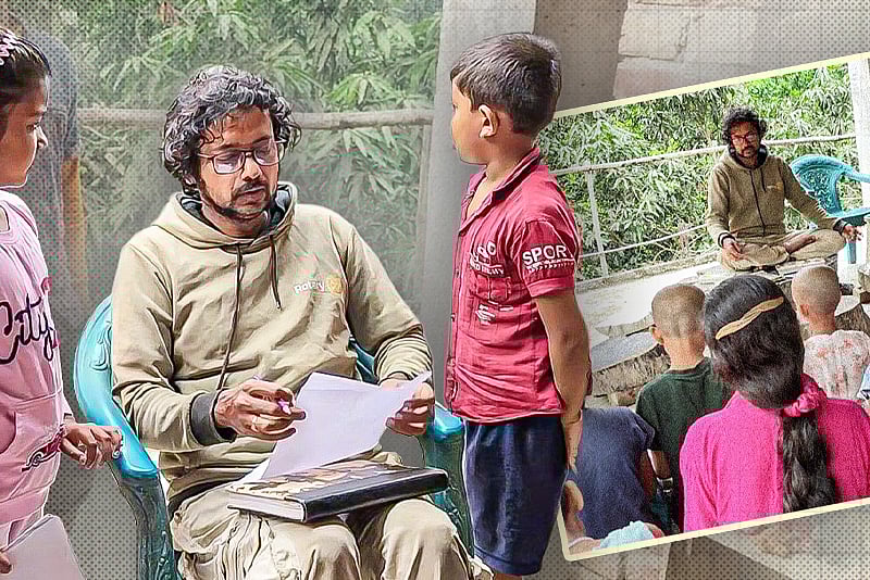 এস এম সুলতানের শিষ্য তিনি, ছবি আঁকা শেখান বিনা মূল্যে