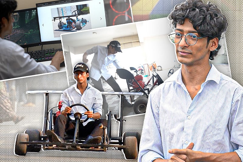 তিন মাসের চেষ্টায় শখের গো-কার্ট বানিয়েছেন ‘ক্রেজি সায়েন্টিস্ট’