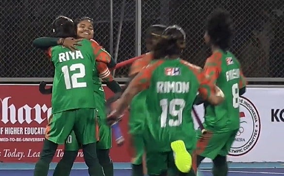 ১০ গোলের রোমাঞ্চের ঐতিহাসিক ম্যাচে বাংলাদেশের মেয়েদের ড্র