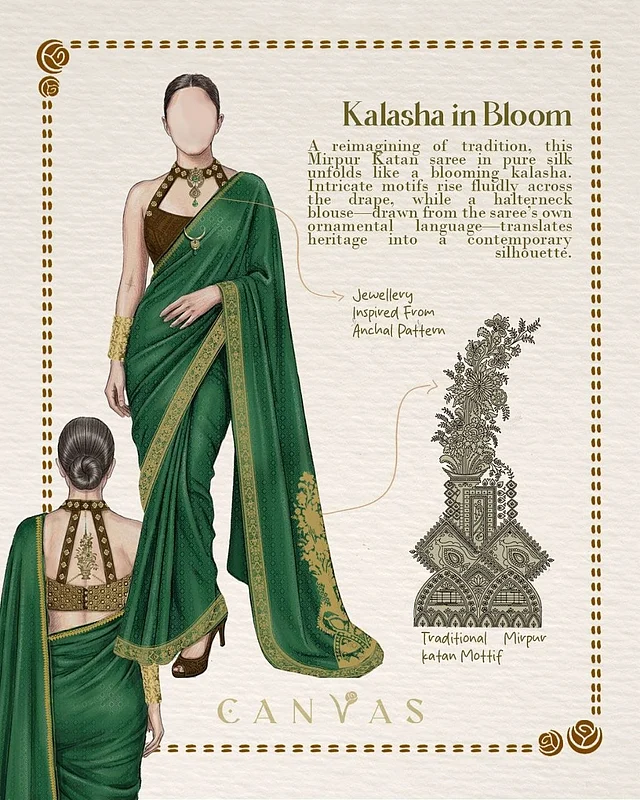 ব্লুমিং কালাশা থিমের  প্রতিনিধিত্ব আছে খুব সাটলভাবে