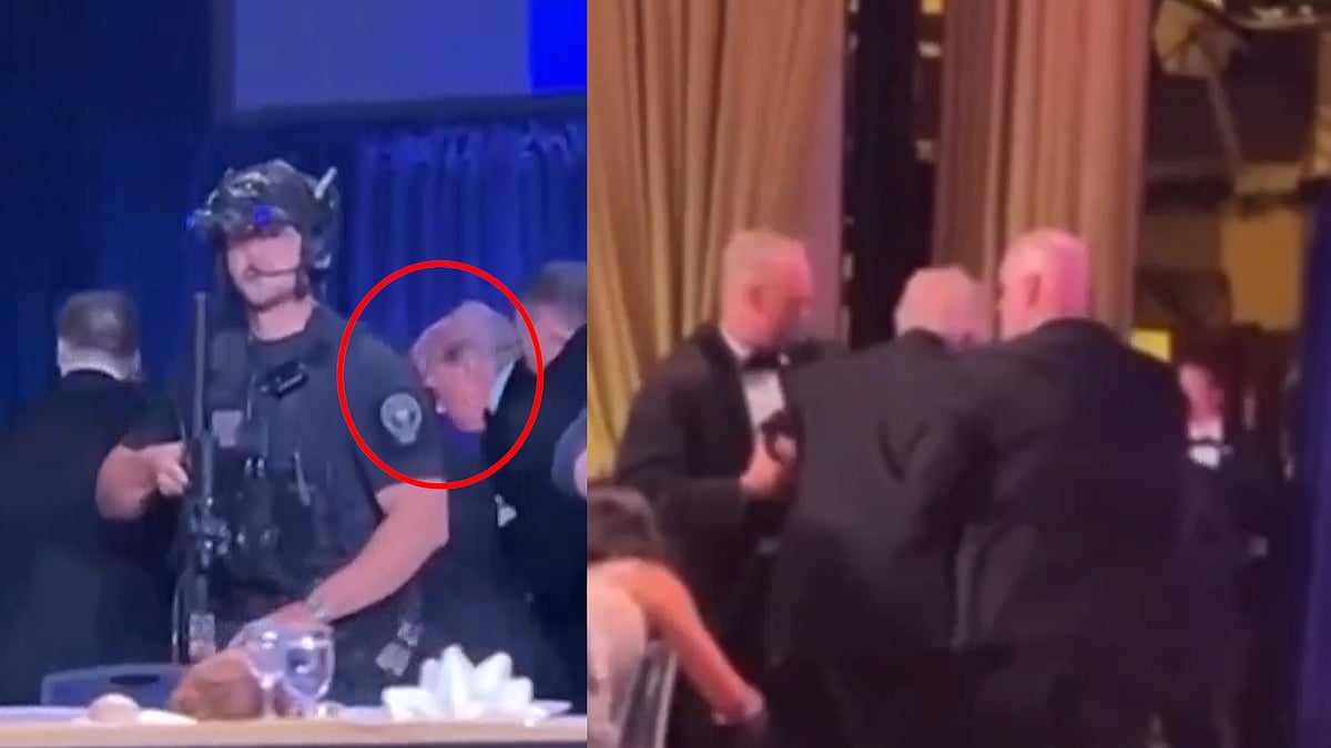 হোয়াইট হাউসের সাংবাদিক সমিতির নৈশভোজে গুলি, সরিয়ে নেওয়া হলো ট্রাম্পকে