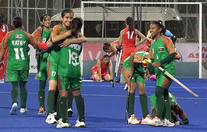 হংকংকে হারিয়ে প্রথমবার এশিয়ান গেমসে বাংলাদেশের মেয়েরা