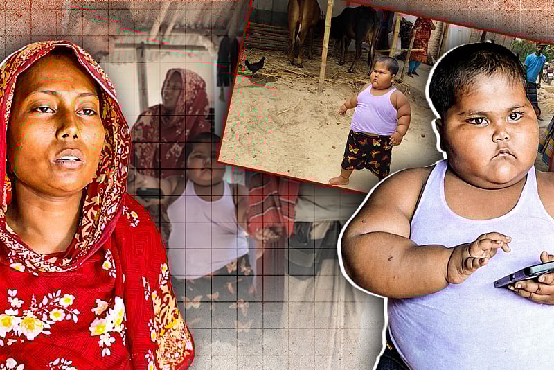 বয়স সাড়ে ৪ হতেই ওজন ৫২ কেজি, হাঁটাচলাই করতে পারছে না আরাফাত