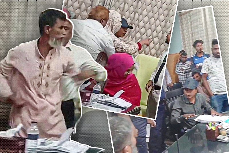 মামলার আদেশ দিতে দেরি, কর্মকর্তার টেবিলে ফাইল ছুড়লেন সেবাপ্রত্যাশী