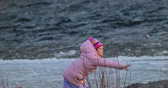 নদীর তীরে পরিবার নিয়ে অবসর সময় কাটানো মানুষ