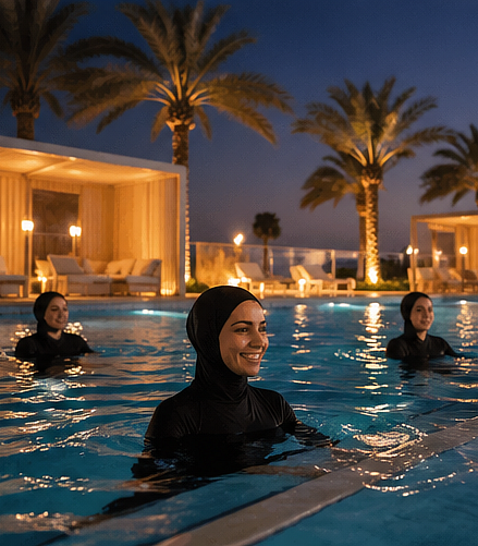 রাতেও এখানে সাঁতার কাটার সুযোগ থাকবে