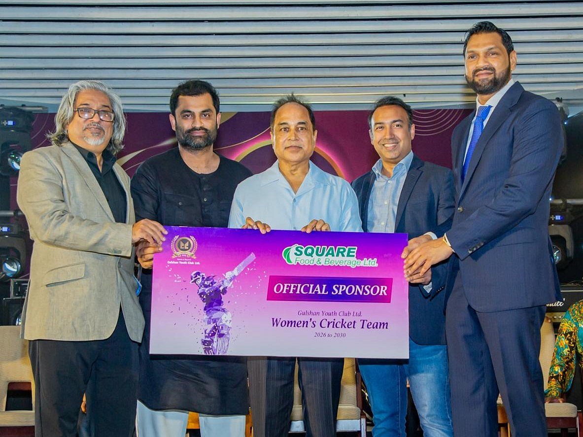 গুলশান ইয়ুথ ক্লাবের অফিশিয়াল স্পনসর স্কয়ার ফুড অ্যান্ড বেভারেজ