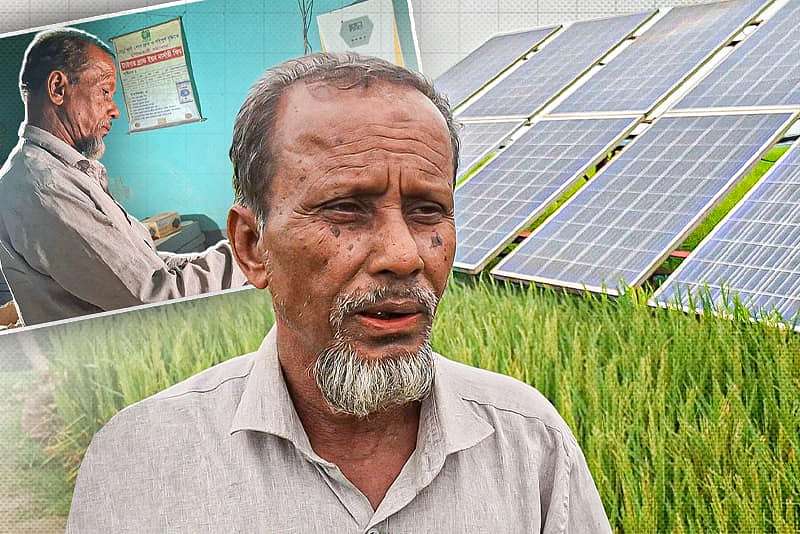 স্বশিক্ষিত সোলেমান আলী উদ্ভাবন করেছেন স্বল্প খরচে ভ্রাম্যমাণ সৌর সেচযন্ত্র