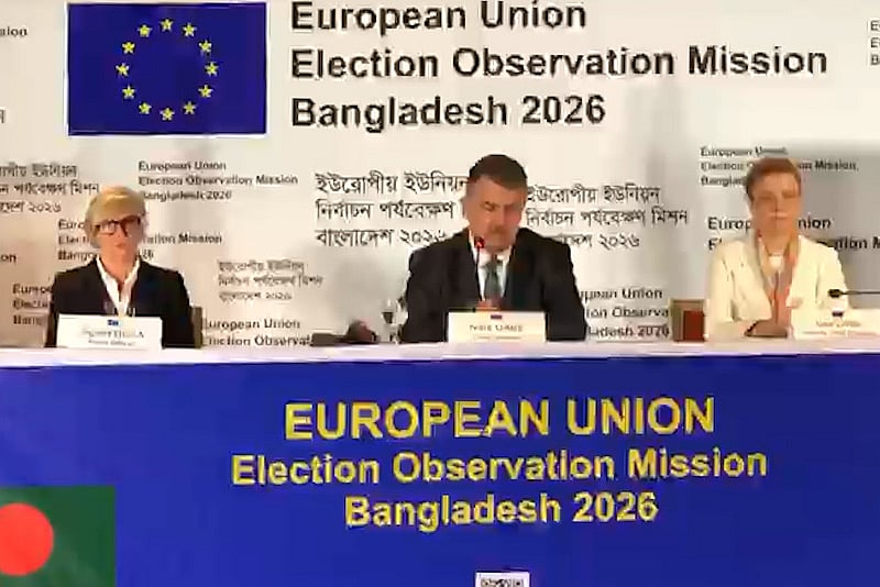 ২০২৬ সালের নির্বাচনে গণতন্ত্র প্রতিষ্ঠিত হয়েছে: ইইউ নির্বাচন পর্যবেক্ষণ দল