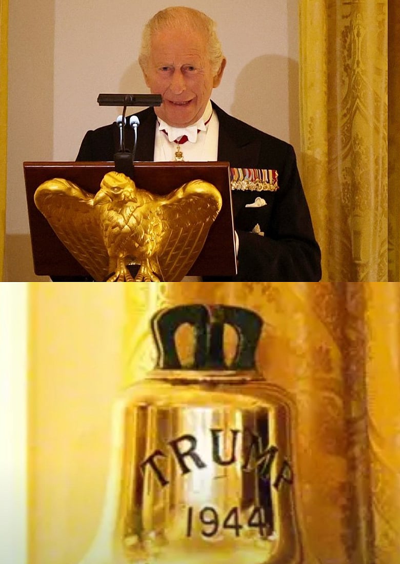 ট্রাম্প লেখা ঐতিহাসিক ঘন্টা উপহার দিয়ে মার্কিন প্রেসিডেন্টকে এ কী বললেন রাজা চার্লস 