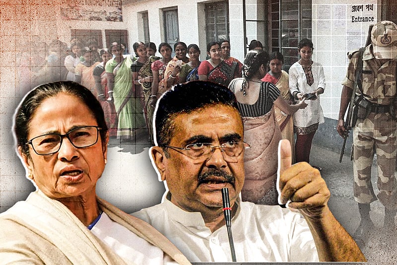 পশ্চিমবঙ্গ নির্বাচনে দ্বিতীয় দফার ভোট গ্রহণের দিন সংঘর্ষের অভিযোগ
