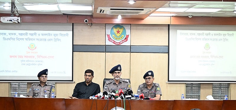 পুলিশের বিশেষ অভিযানে রাজধানীর ৬ থানায় গ্রেপ্তার ৭৯