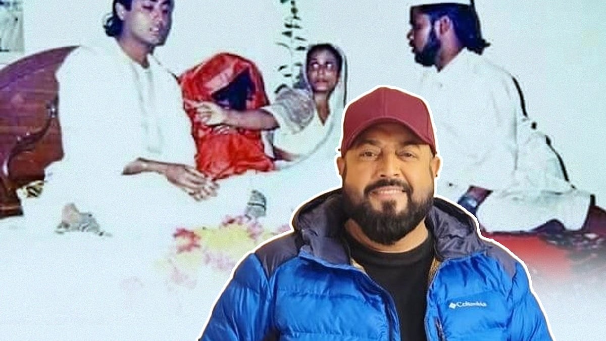 বিয়ের দিনে ওমর সানী ও মৌসুমী। ছবি: কোলাজ