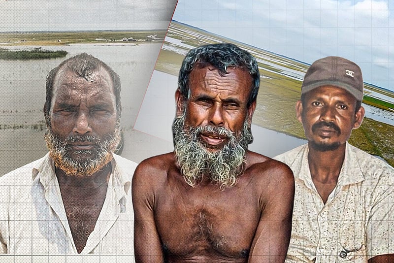 সোনালি ধানের বদলে হাওরে এখন শুধুই থই থই পানি
