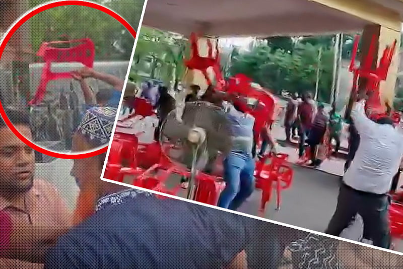 শিক্ষক-কর্মচারীদের ধর্মঘট চলাকালে হামলা, পবিপ্রবি ক্যাম্পাসজুড়ে উত্তেজনা