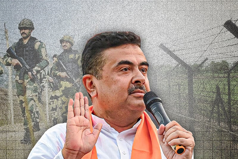 বাংলাদেশ সীমান্তে কাঁটাতার বসানোর ঘোষণা পশ্চিমবঙ্গের নতুন মুখ্যমন্ত্রী শুভেন্দুর