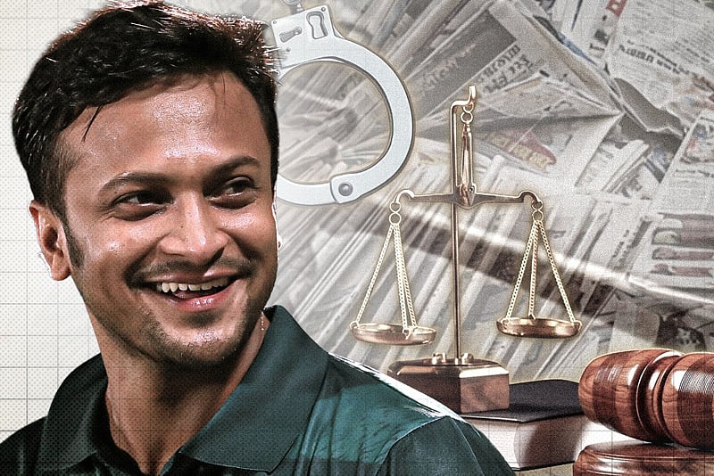 দেশত্যাগের নিষেধাজ্ঞা না ওঠা পর্যন্ত আমার পক্ষে দেশে যাওয়া সম্ভব নয়: সাকিব আল হাসান