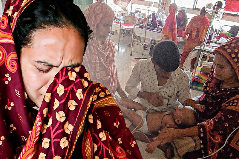 হামে আক্রান্ত শিশু, মায়েদের কান্না থামছে না