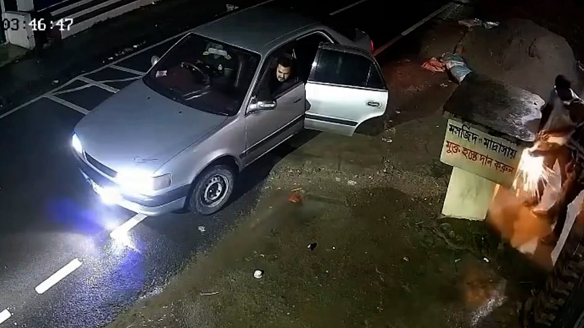 সিলেটে প্রাইভেট কারে এসে মসজিদের দানবাক্সের টাকা চুরি