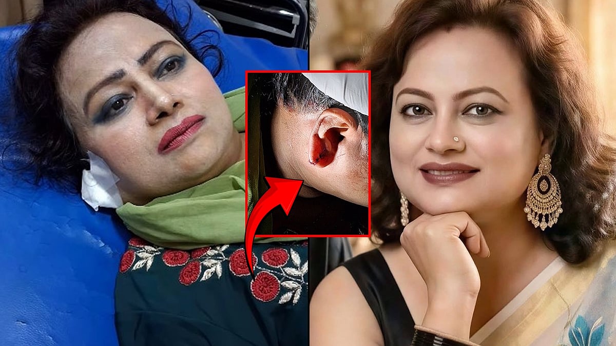 ছিনতাইকারীর কবলে অভিনেত্রী রঞ্জিতা কনা। ছবি: কোলাজ