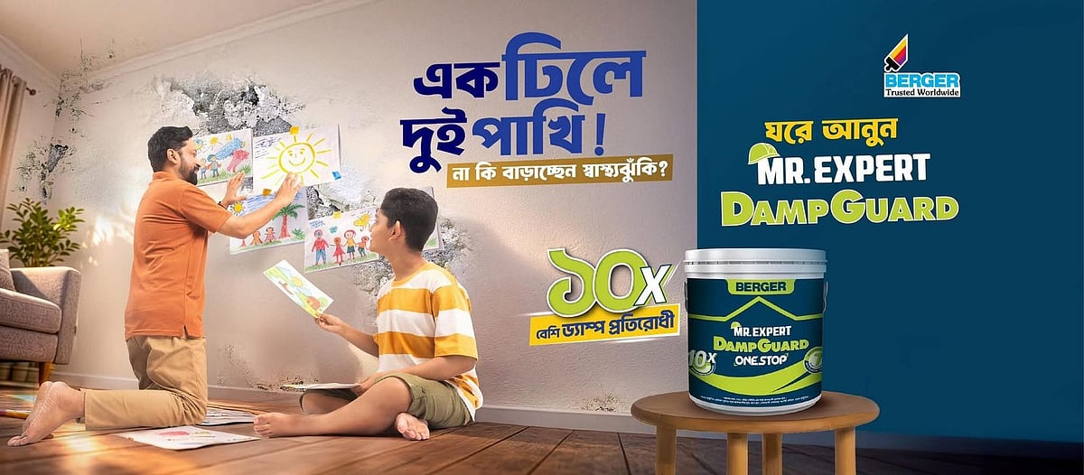 স্বপ্নের ঘর যখন স্বাস্থ্যঝুঁকির কারণ: দেয়ালের ড্যাম্প ও ড্যাম্পগার্ডের স্থায়ী সমাধান
