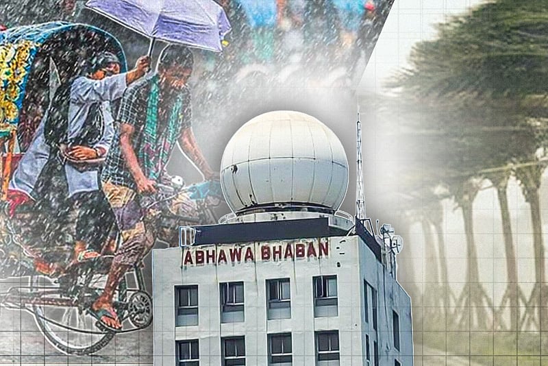 যেসব জেলায় ৬০ কিমি বেগে ঝোড়ো হাওয়া ও ভারী বর্ষণের আভাস