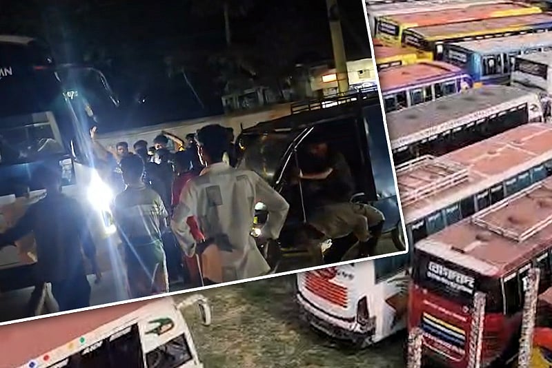 চাঁদপুরে বাসস্টপেজকেন্দ্রিক সংঘর্ষে আহত ১৩, অনির্দিষ্টকালের বাসশ্রমিকদের ধর্মঘট